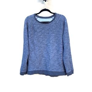 Everlane The Crew Heather Gray Raglan Boxy Sweatshirt Large